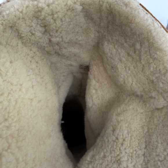 Freebird by Steven Denmark Leather Riding Style Boots Genuine Sheep Fur - Picture 14 of 17